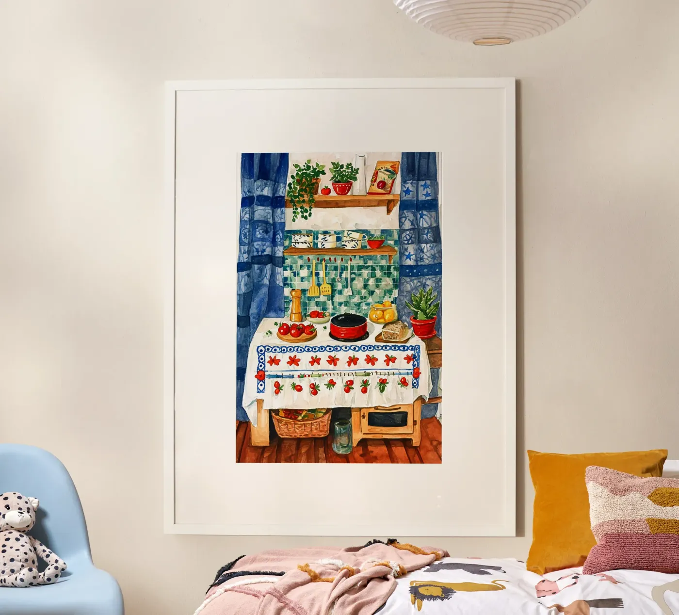 Cozy Rustic Italian Kitchen poster by Artsy Bessy