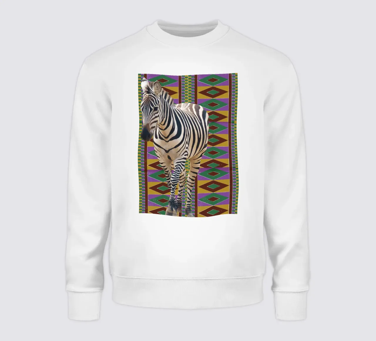 Zebra 2 sweatshirt by Mounias Design