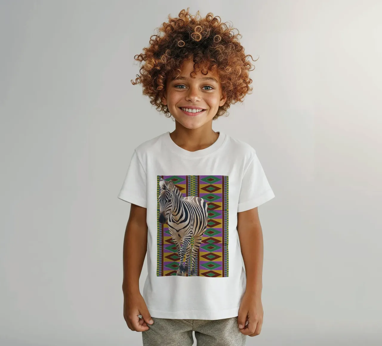 Zebra 2 t-shirt bambini da Mounias Design