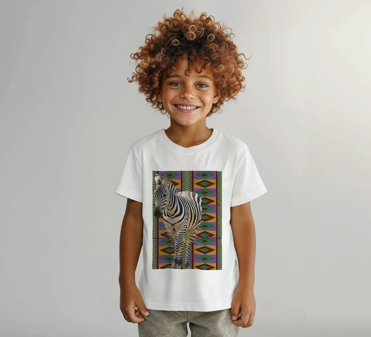 Zebra 2 t-shirt bambini da Mounias Design