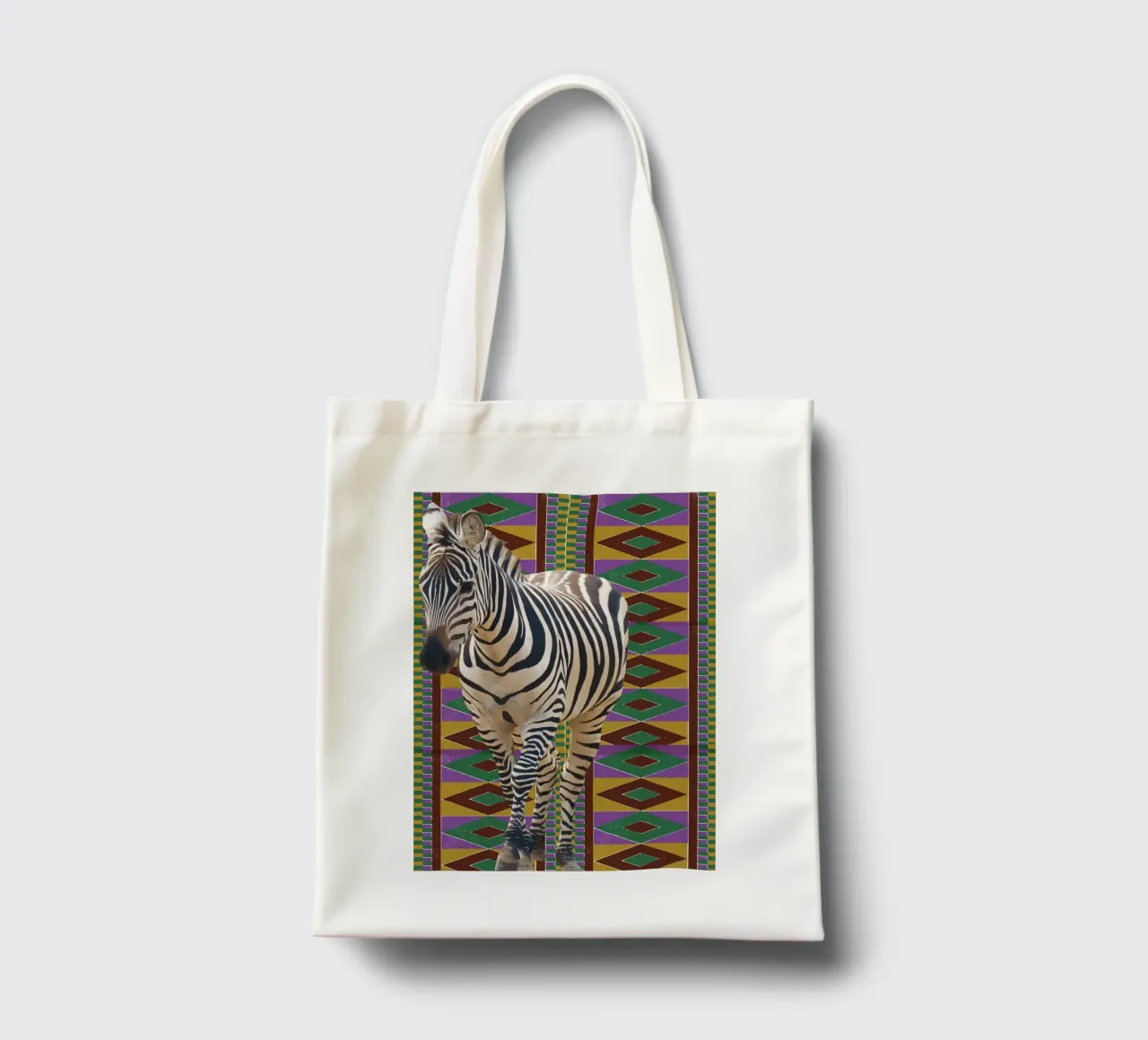 Zebra 2 tote bag by Mounias Design