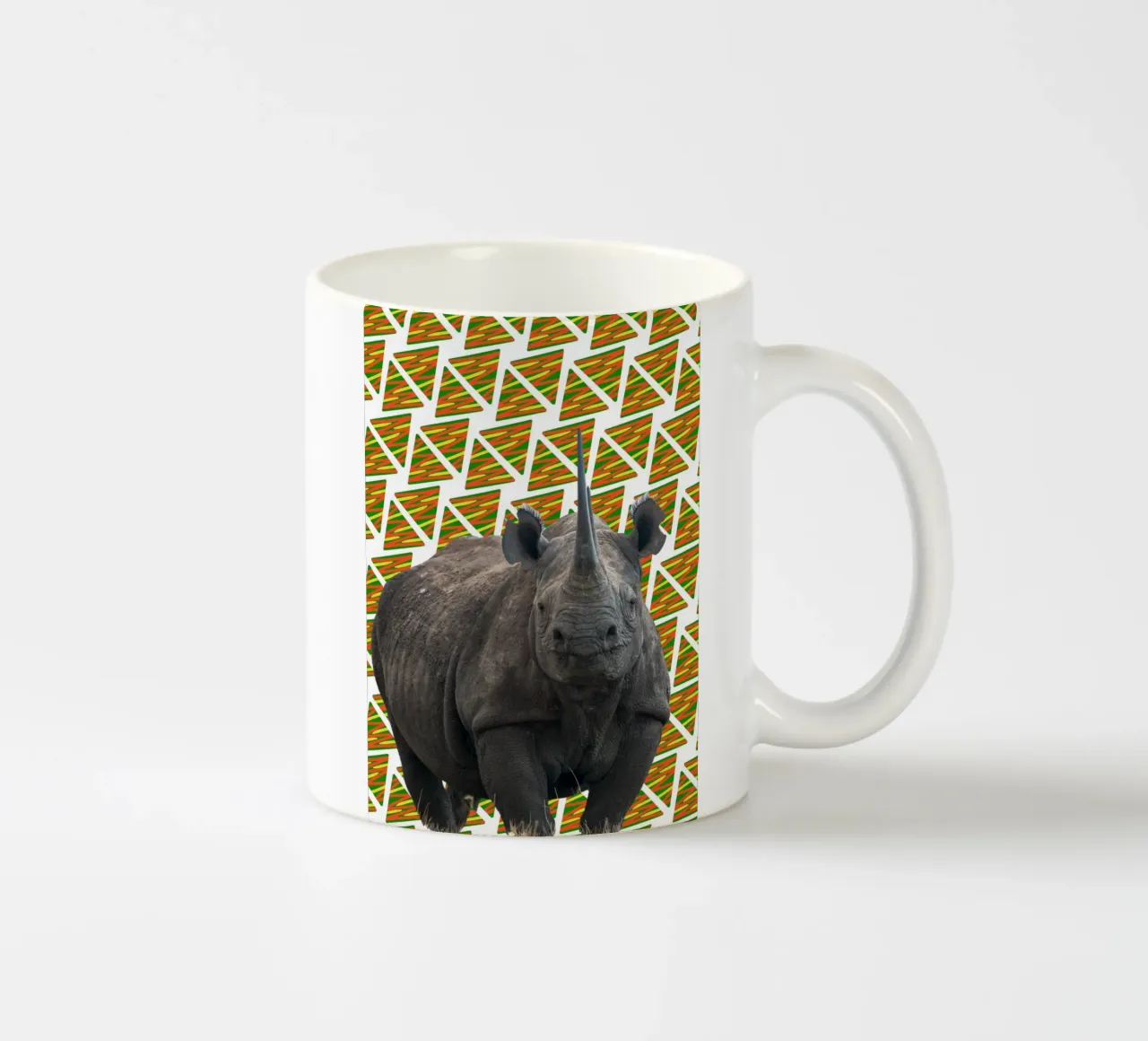 Nashorn tazza in ceramica da Mounias Design