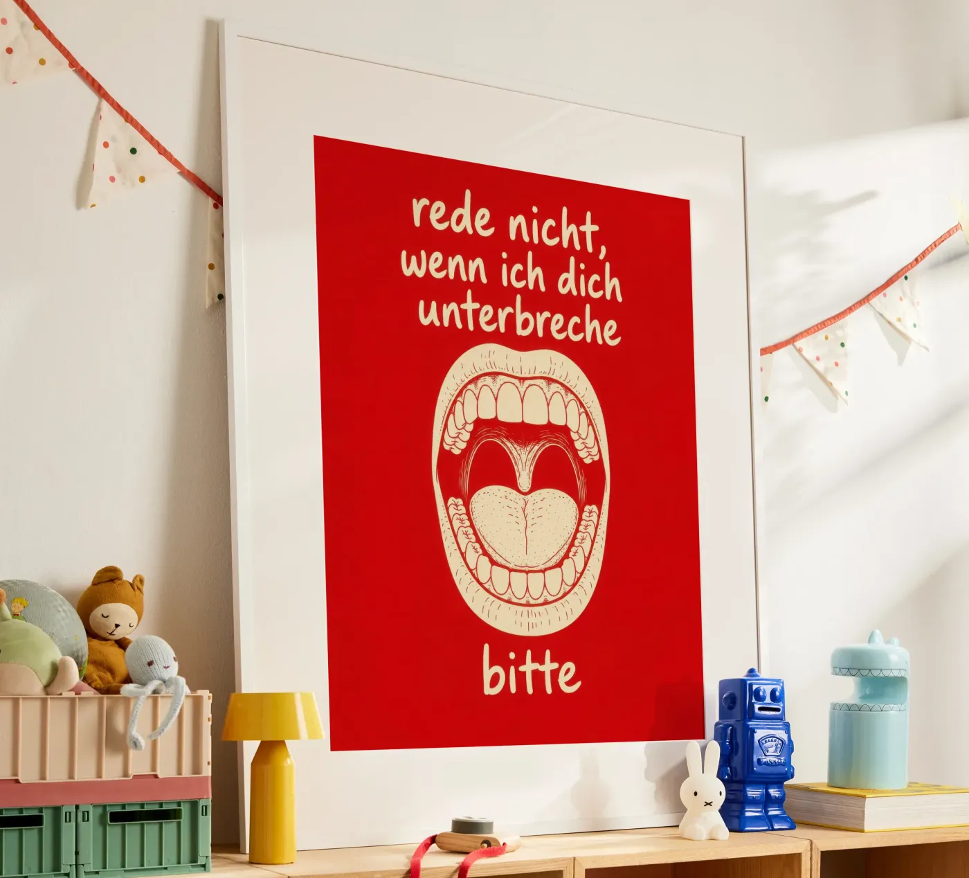 DON'T TALK poster by randy bashbash rew