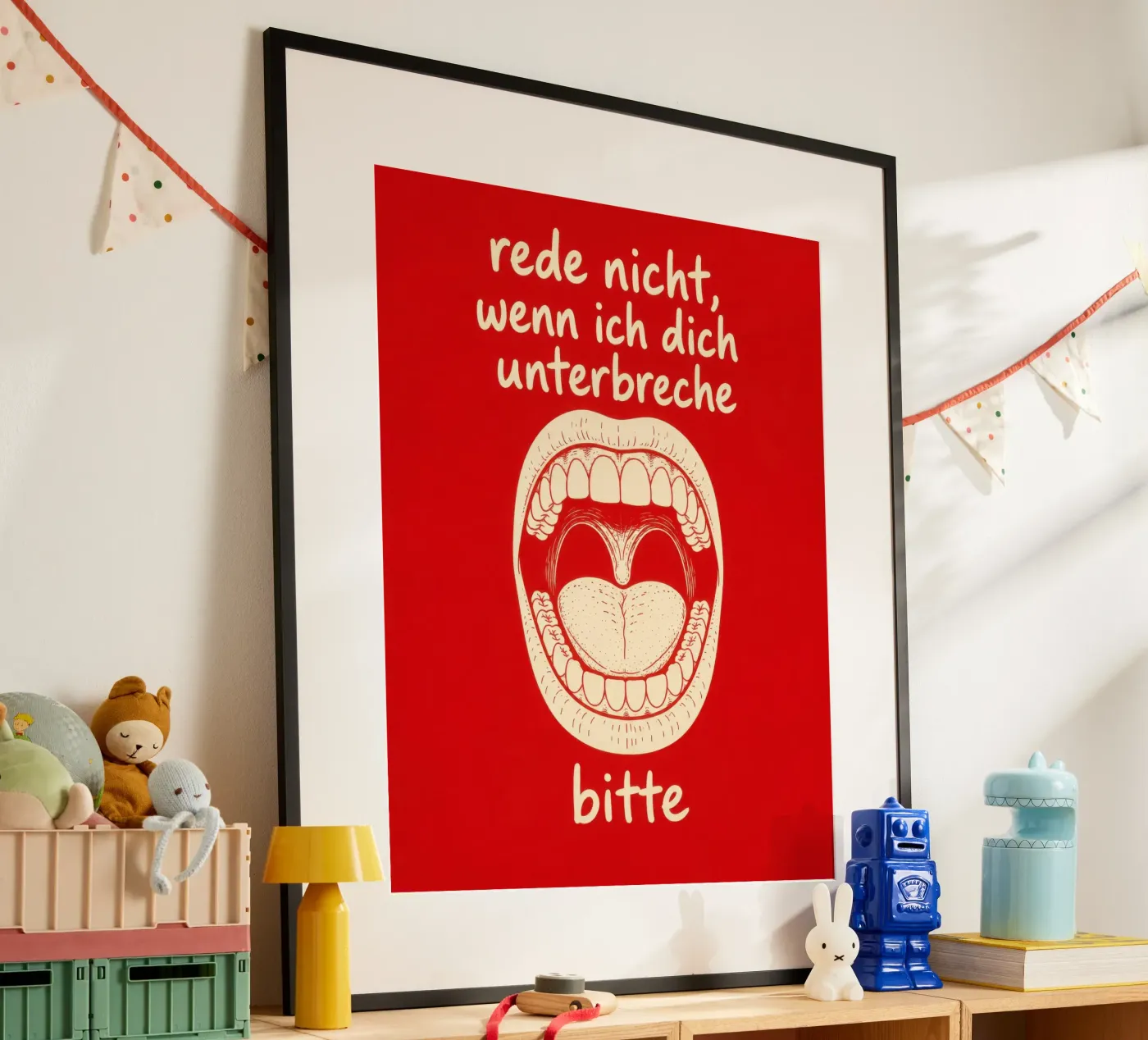 DON'T TALK poster by randy bashbash rew