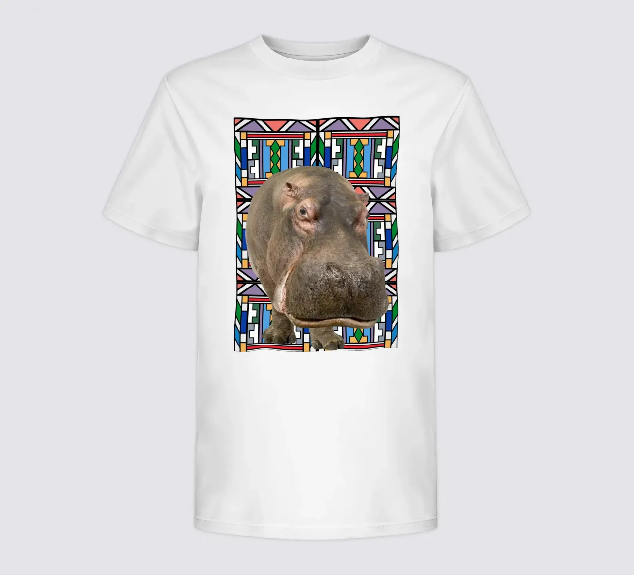 Nilpferd t-shirt bambini da Mounias Design
