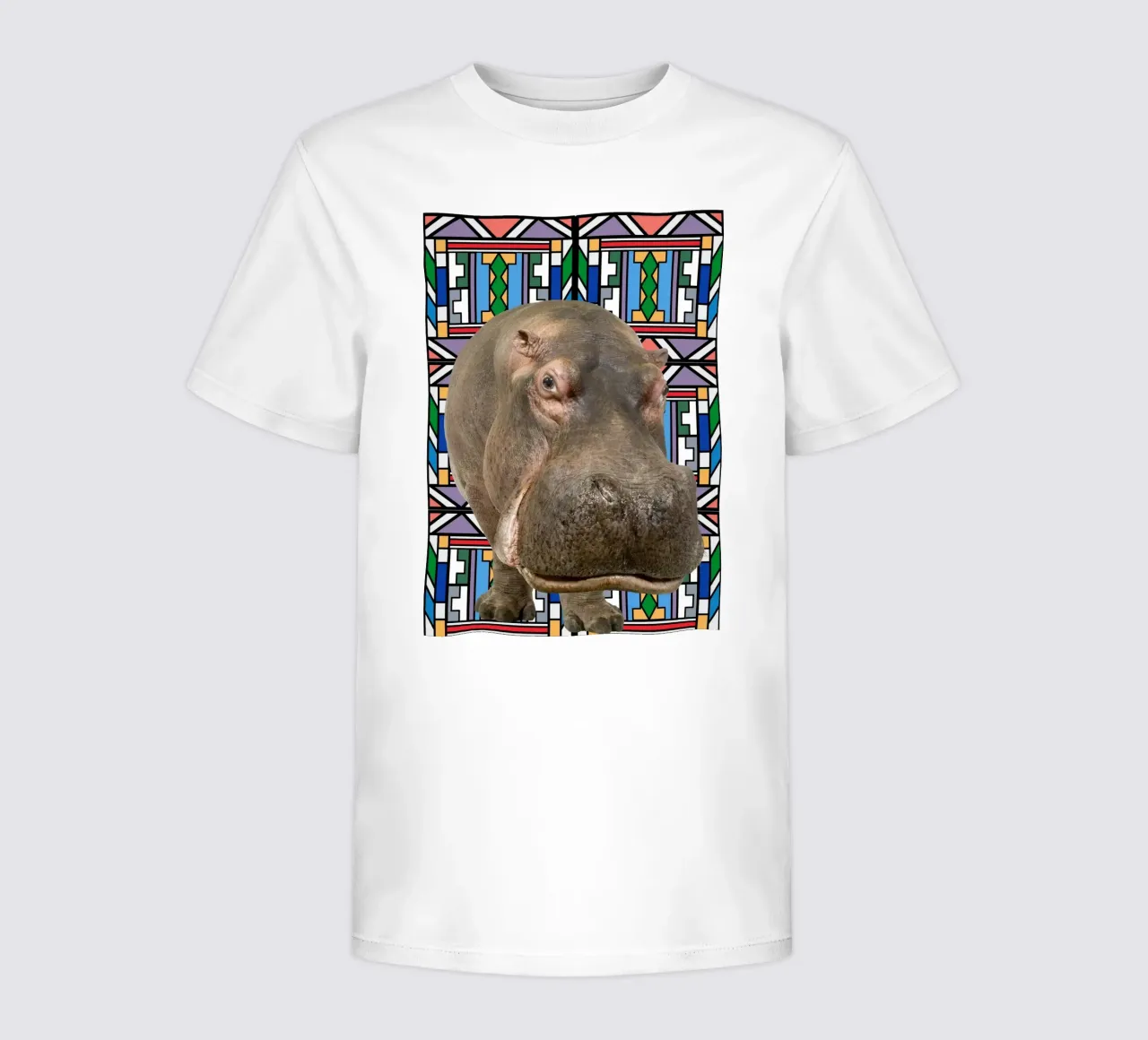 Nilpferd t-shirt bambini da Mounias Design