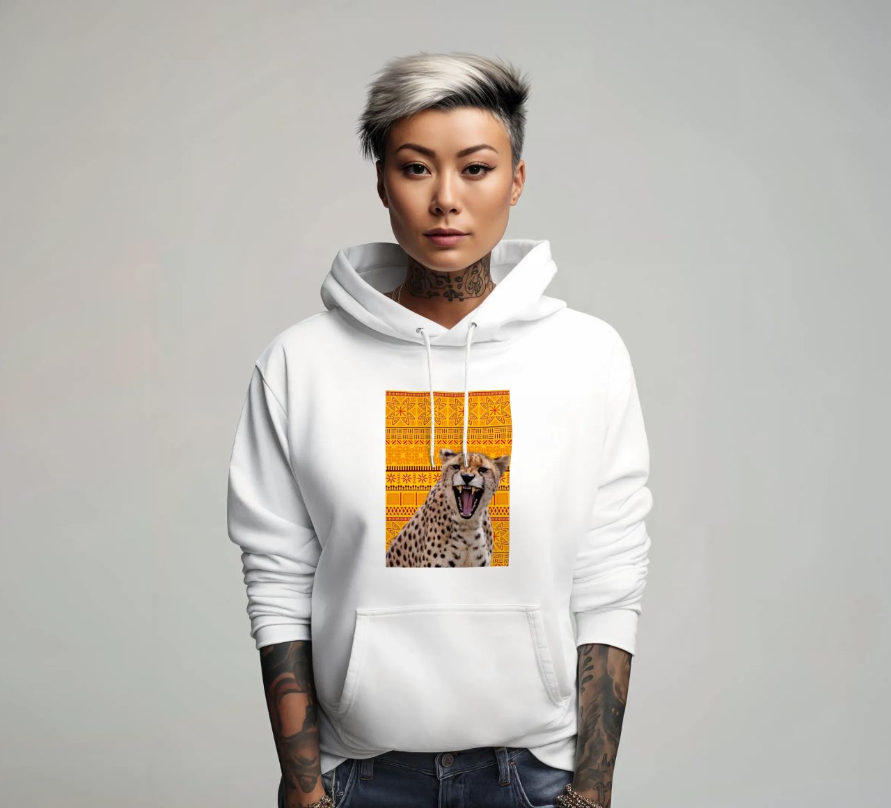 Gepard felpa con cappuccio da Mounias Design