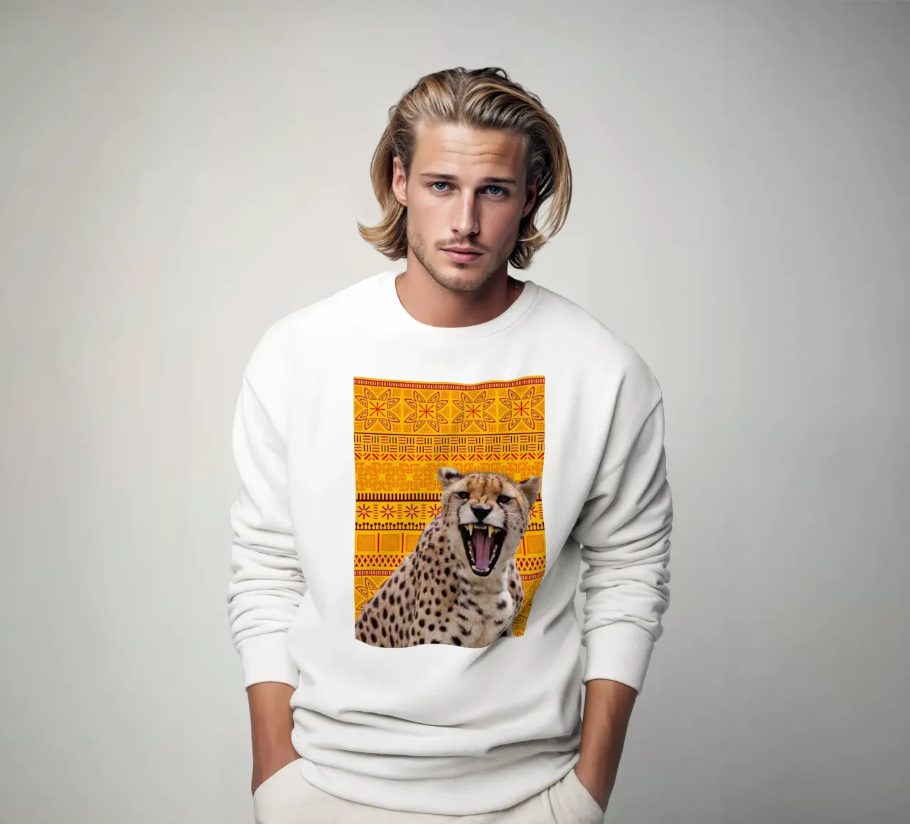 Gepard Sweatshirt von Mounias Design
