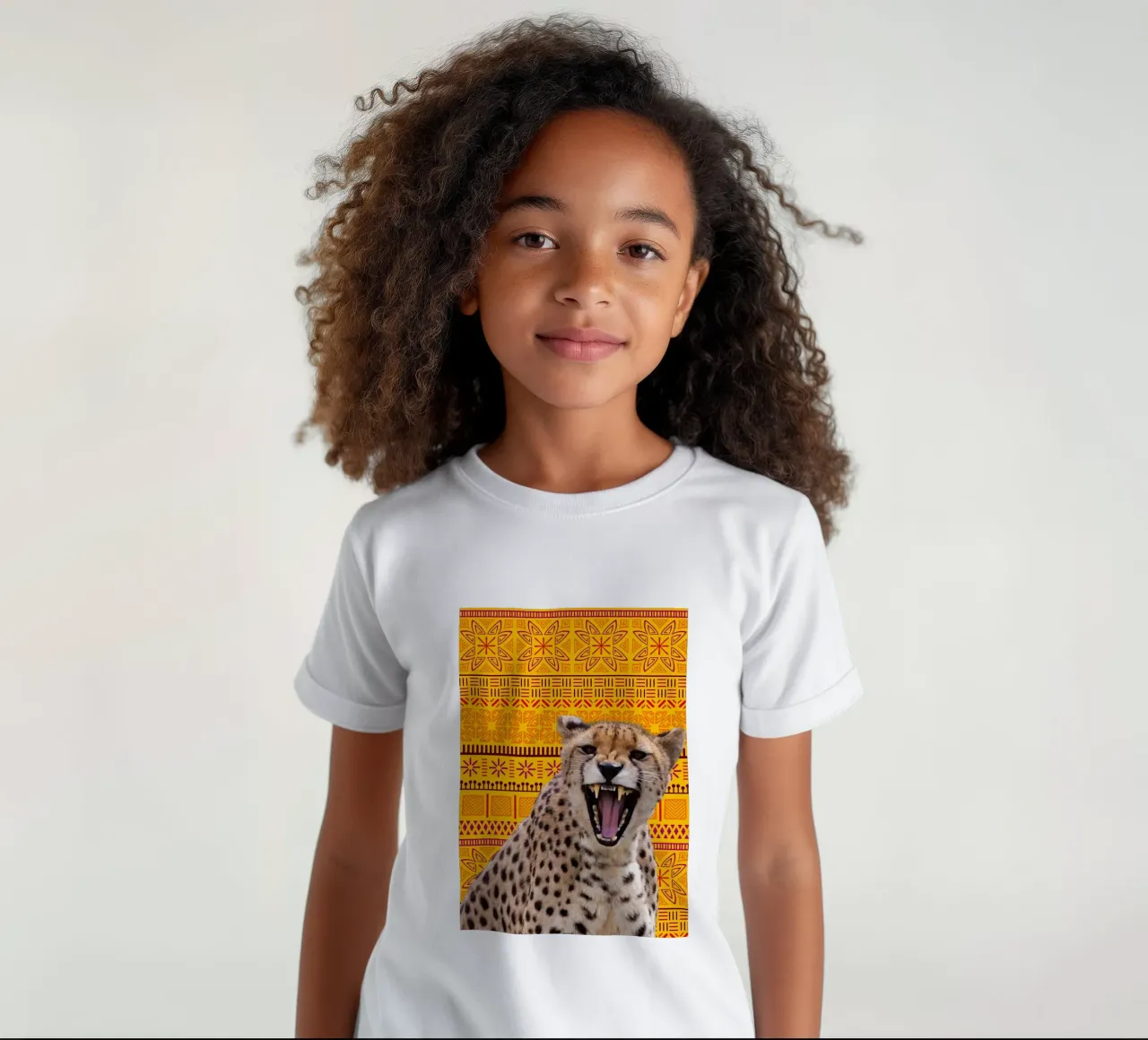 Gepard t-shirt bambini da Mounias Design