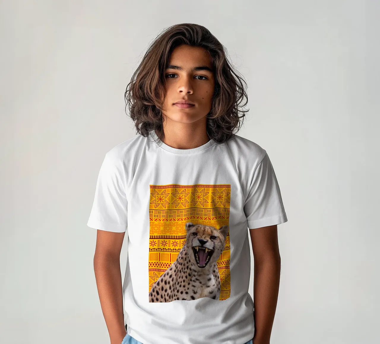 Gepard t-shirt bambini da Mounias Design