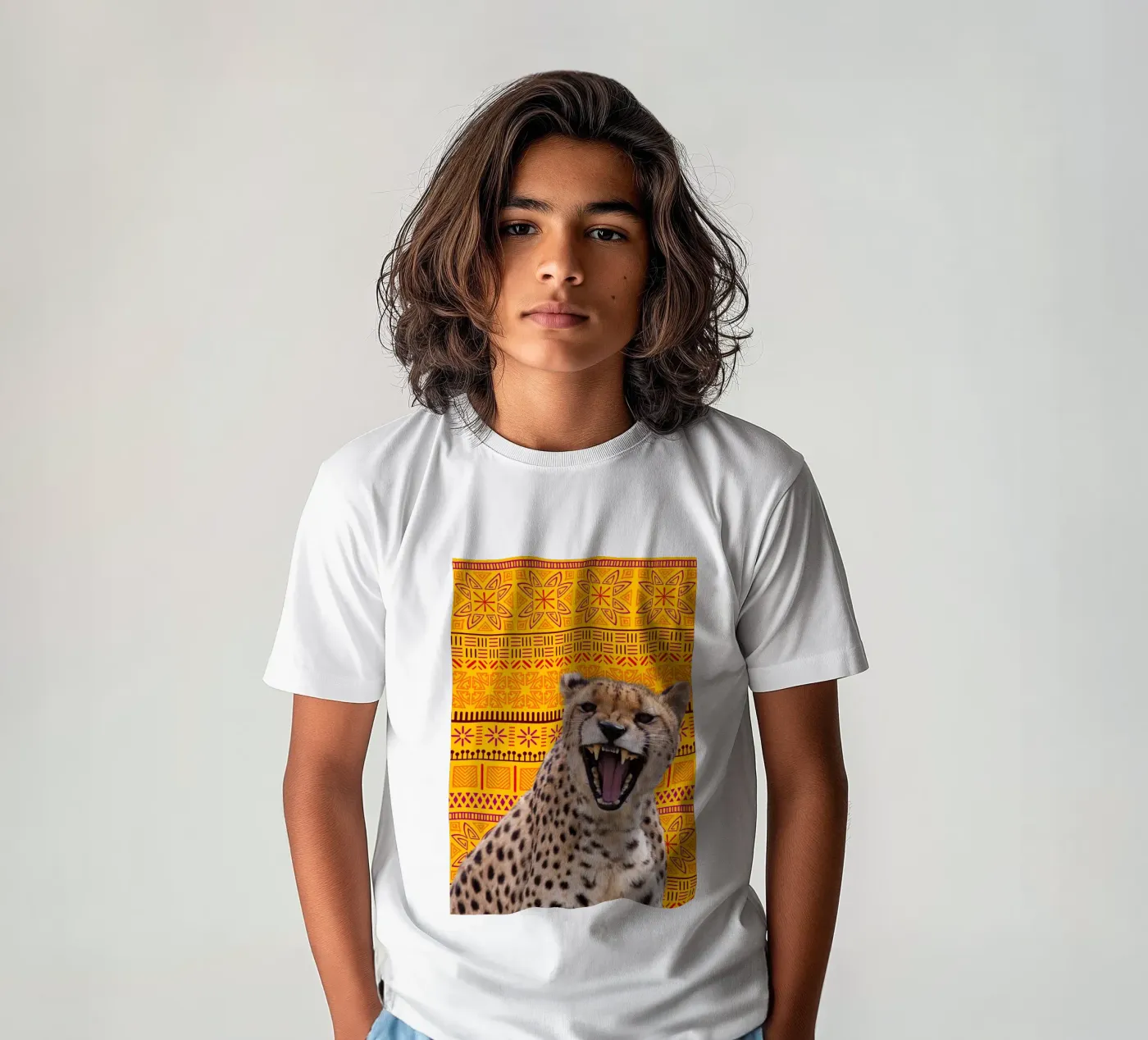 Gepard t-shirt bambini da Mounias Design