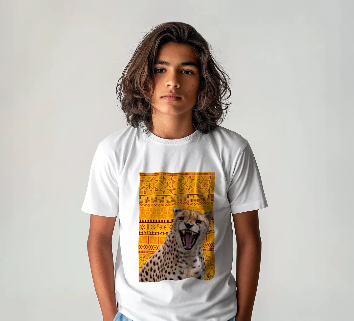 Gepard t-shirt bambini da Mounias Design