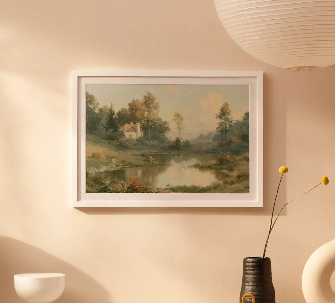 The Misty Reflection poster by Botanical Palette