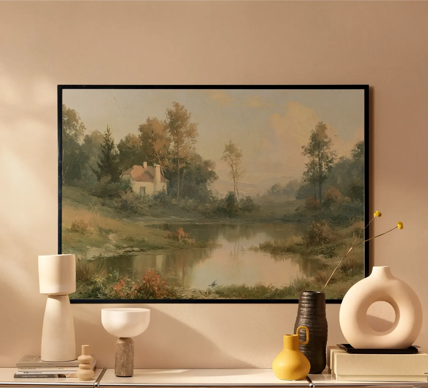 The Misty Reflection poster by Botanical Palette