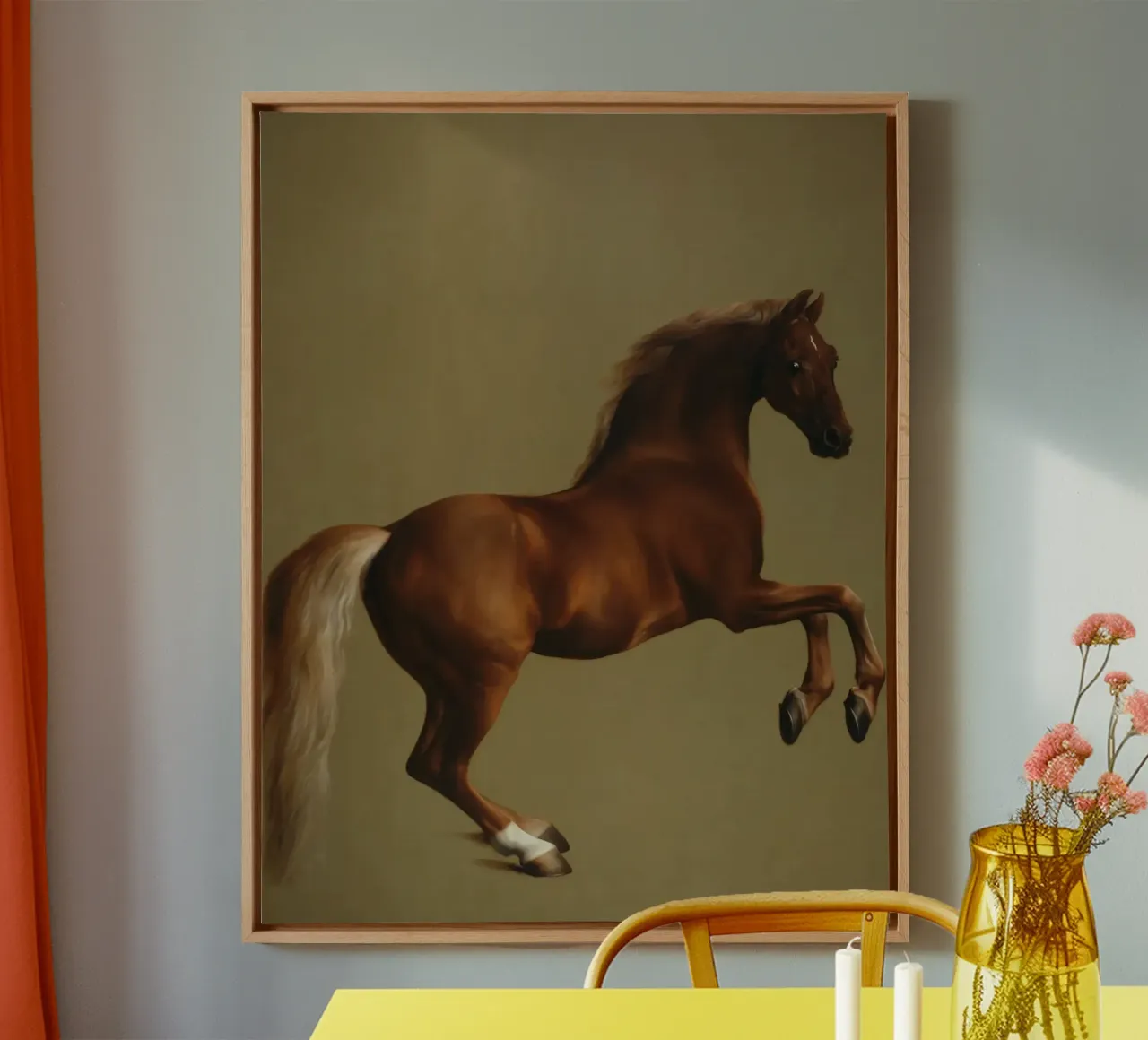 George Stubbs - Whistlejacket canvas met Baklijst van ARTOTHEK