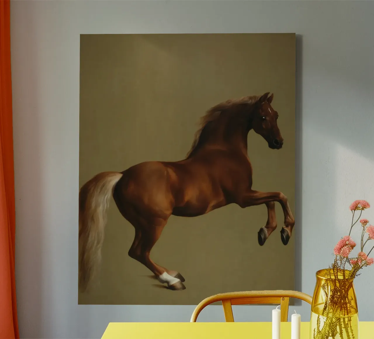 George Stubbs - Whistlejacket canvas met Baklijst van ARTOTHEK