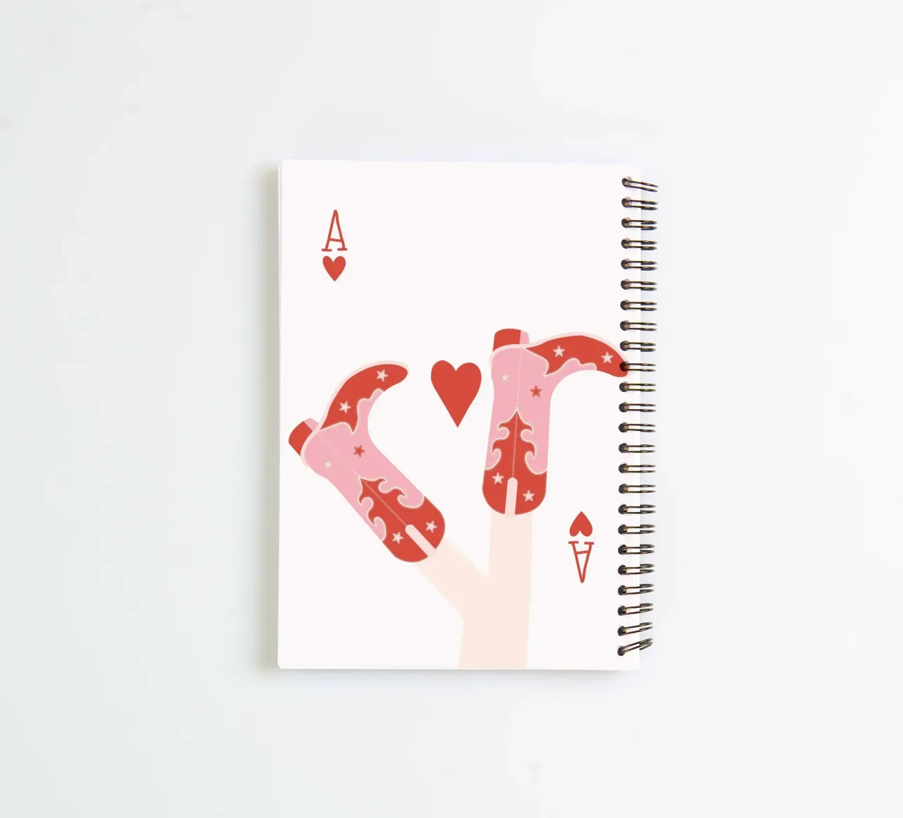 Playing Card Wall art, Ace of Spades Print, Trendy Retro spiral notebook by pdigitalprints