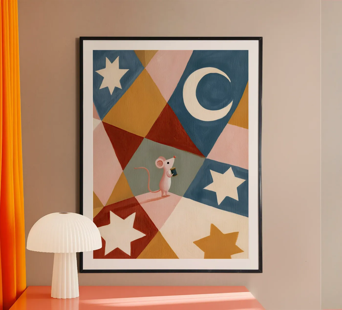 Tiny Mouse Tailor poster by Kiki