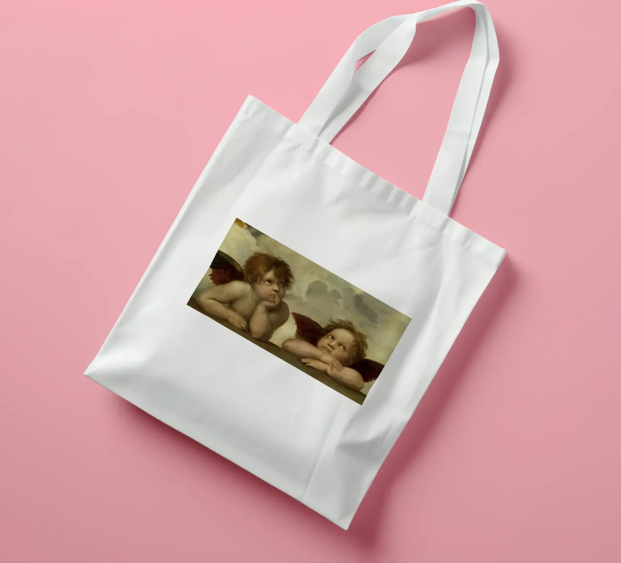 Raffaello - Putto borsa in juta da ARTOTHEK