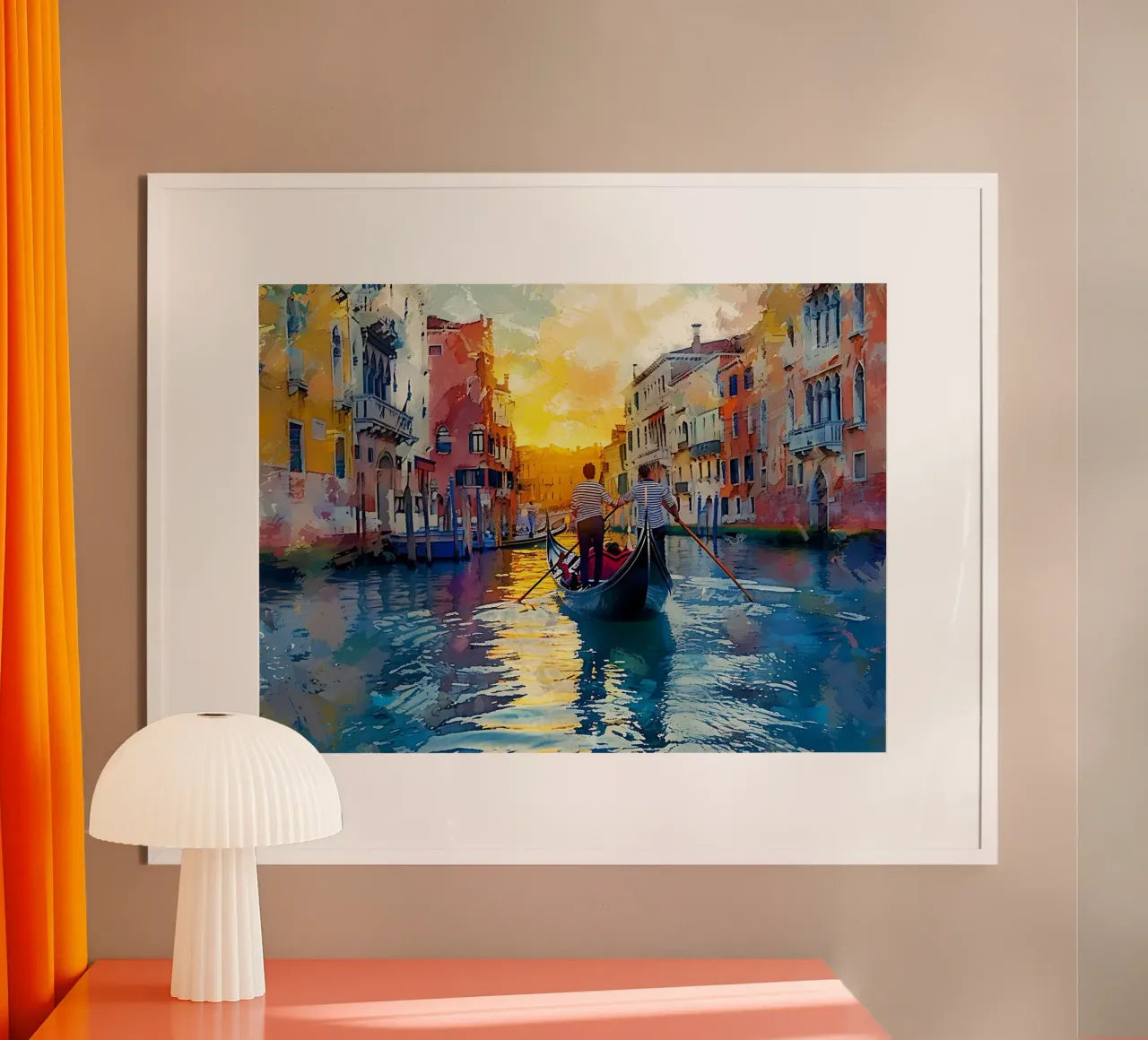 Sunset at Venice carta hahnemühle da Artsy Bessy