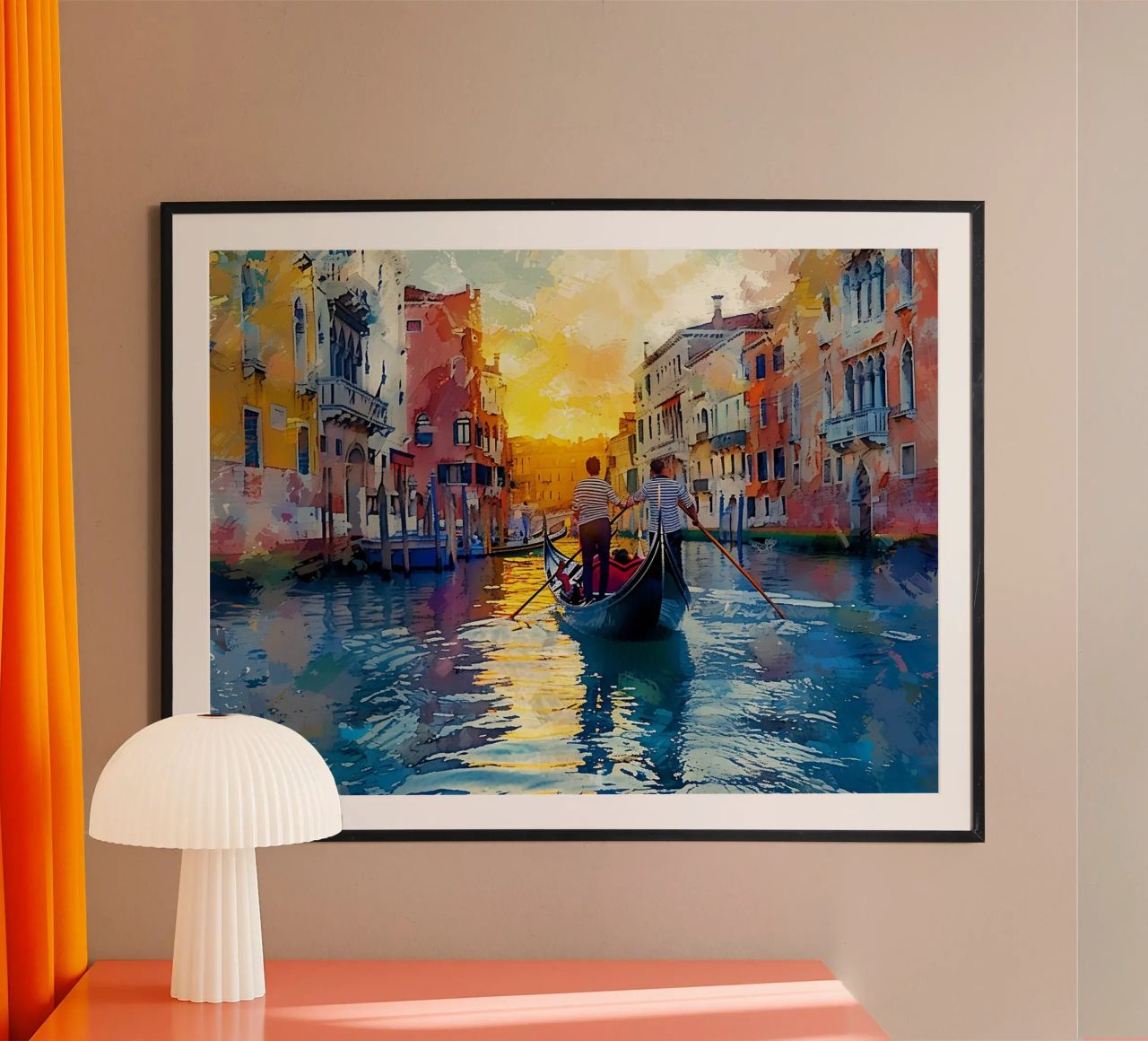 Sunset at Venice Poster von Artsy Bessy