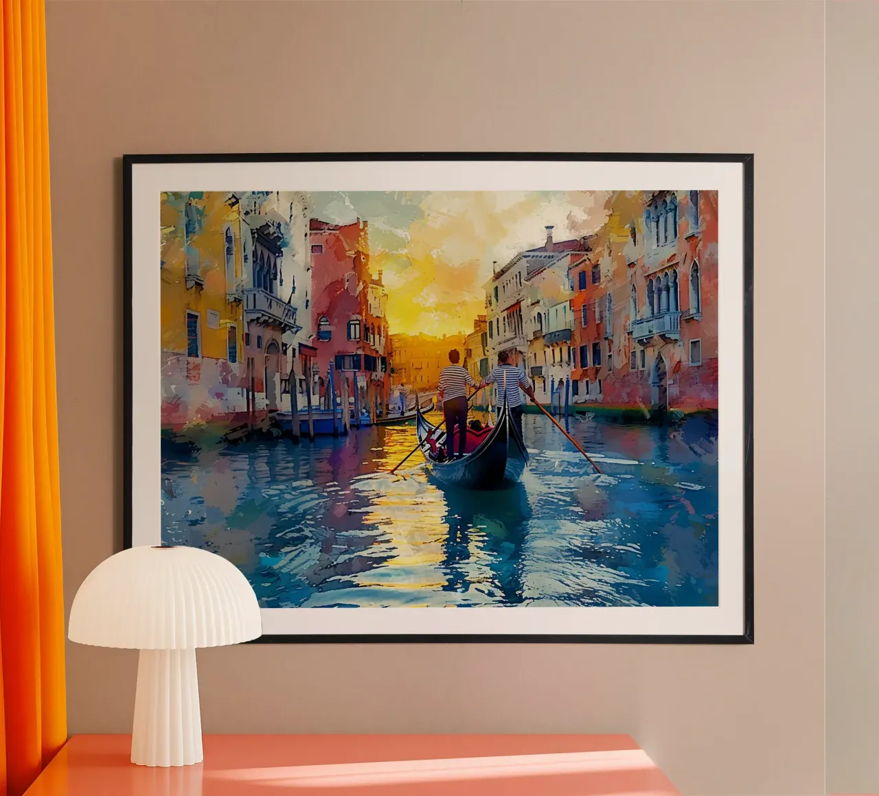 Sunset at Venice carta hahnemühle da Artsy Bessy