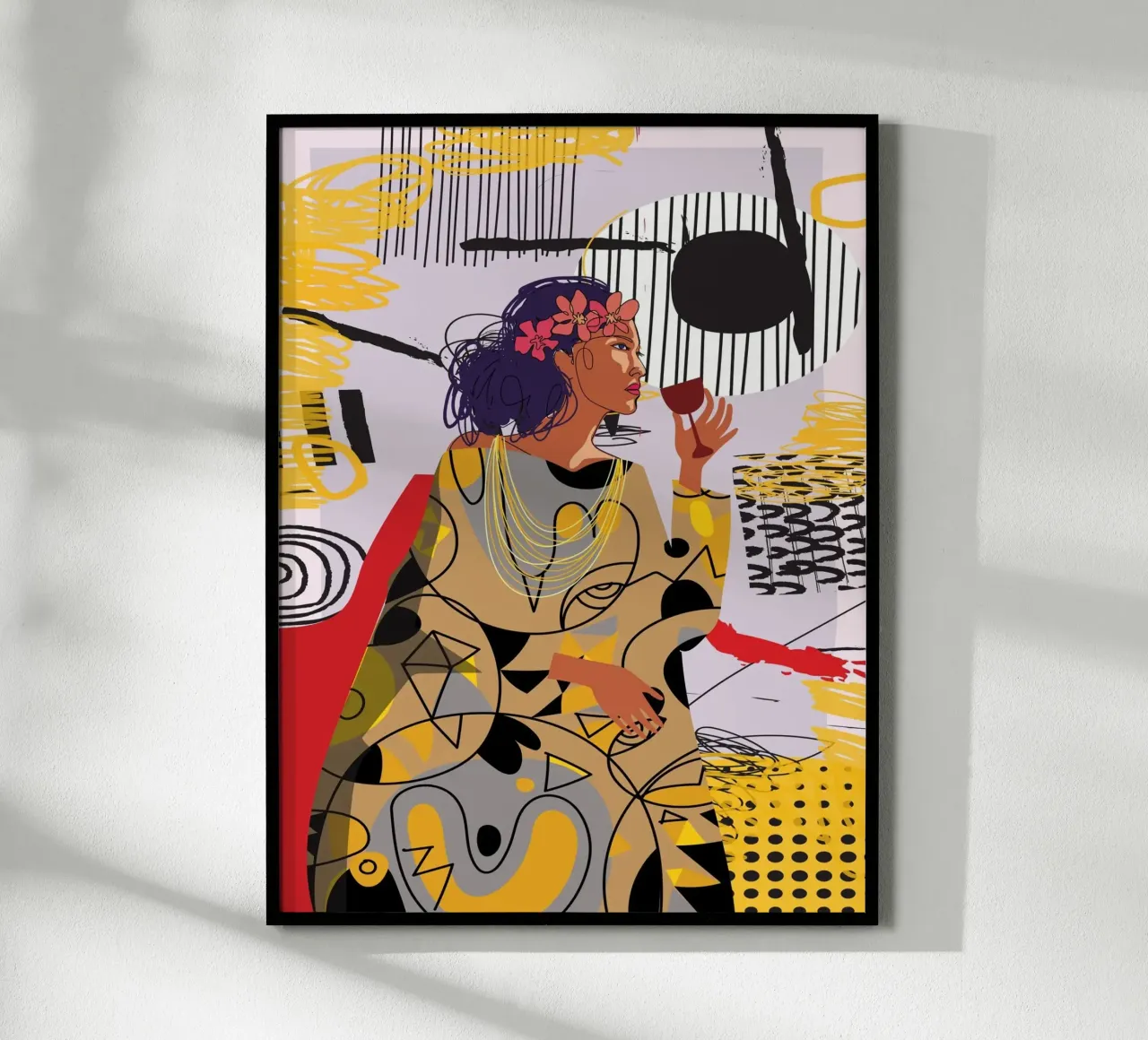 Cocktail Drink poster con telaio in alluminio da Artsy Bessy
