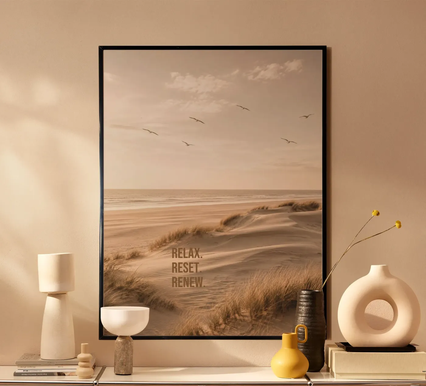 Relax. Reset. Renew. poster da Positive Ink
