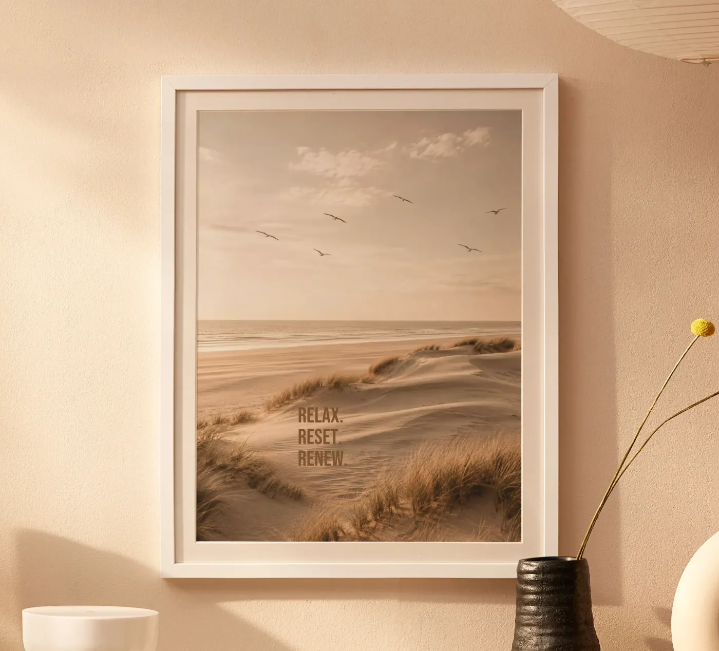 Relax. Reset. Renew. poster da Positive Ink