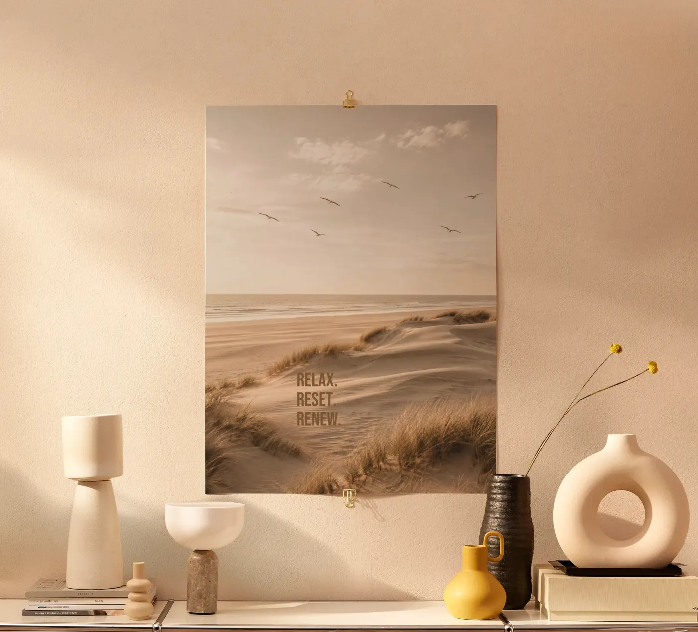 Relax. Reset. Renew. poster da Positive Ink