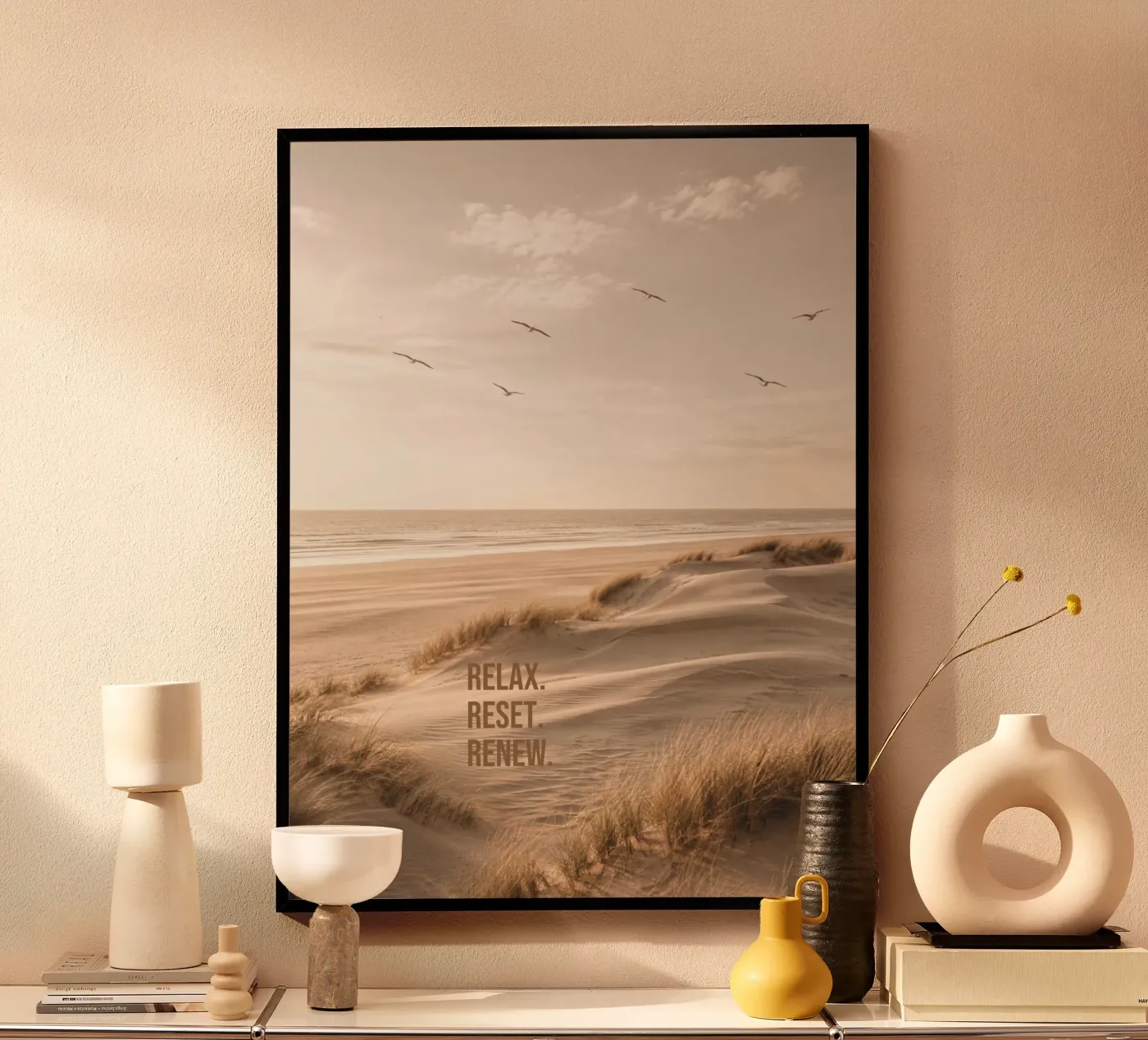 Relax. Reset. Renew. poster da Positive Ink