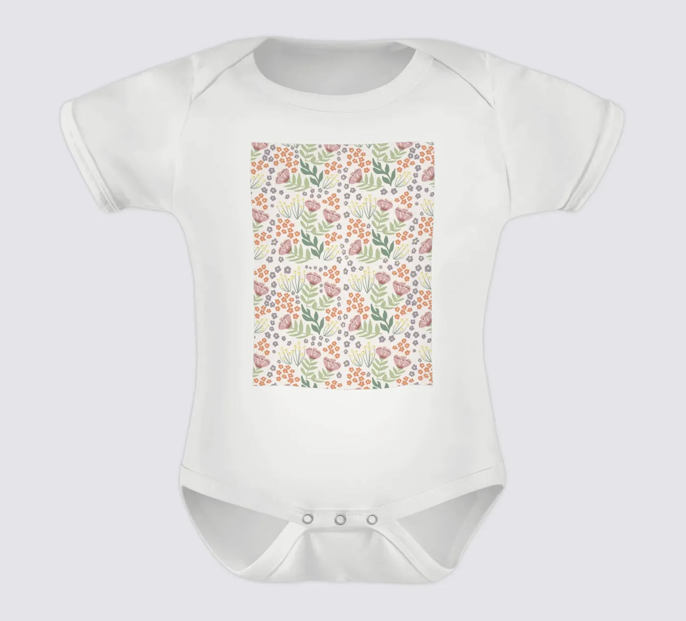 Blumenmuster body bébé de AtelierTamtam
