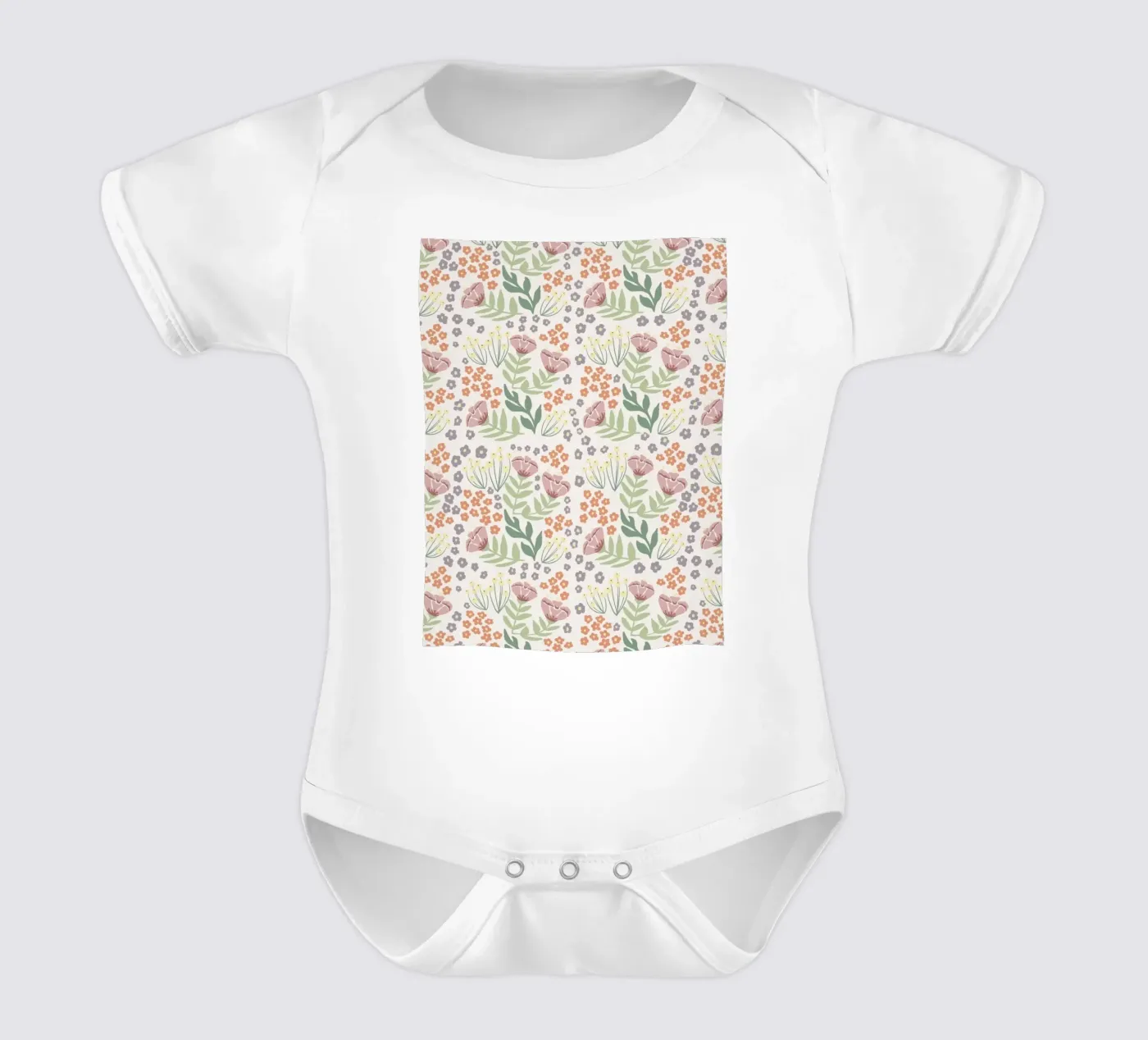 Blumenmuster body bébé de AtelierTamtam