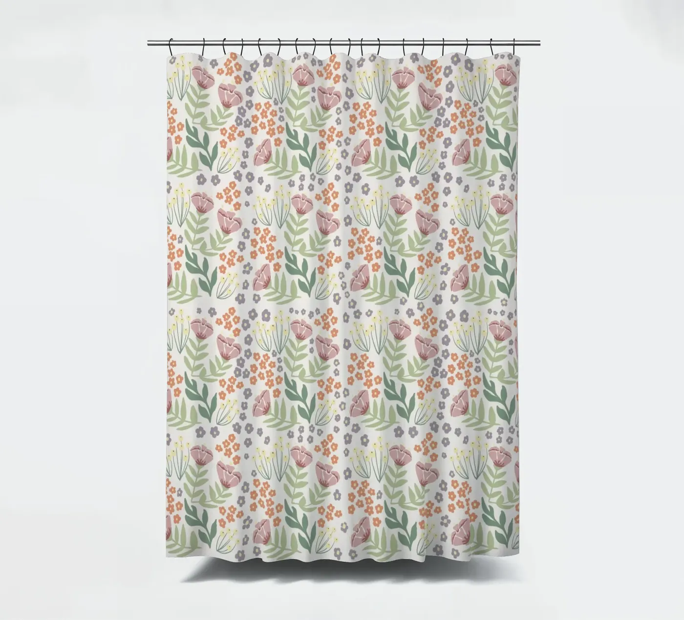 Blumenmuster Duschvorhang von AtelierTamtam