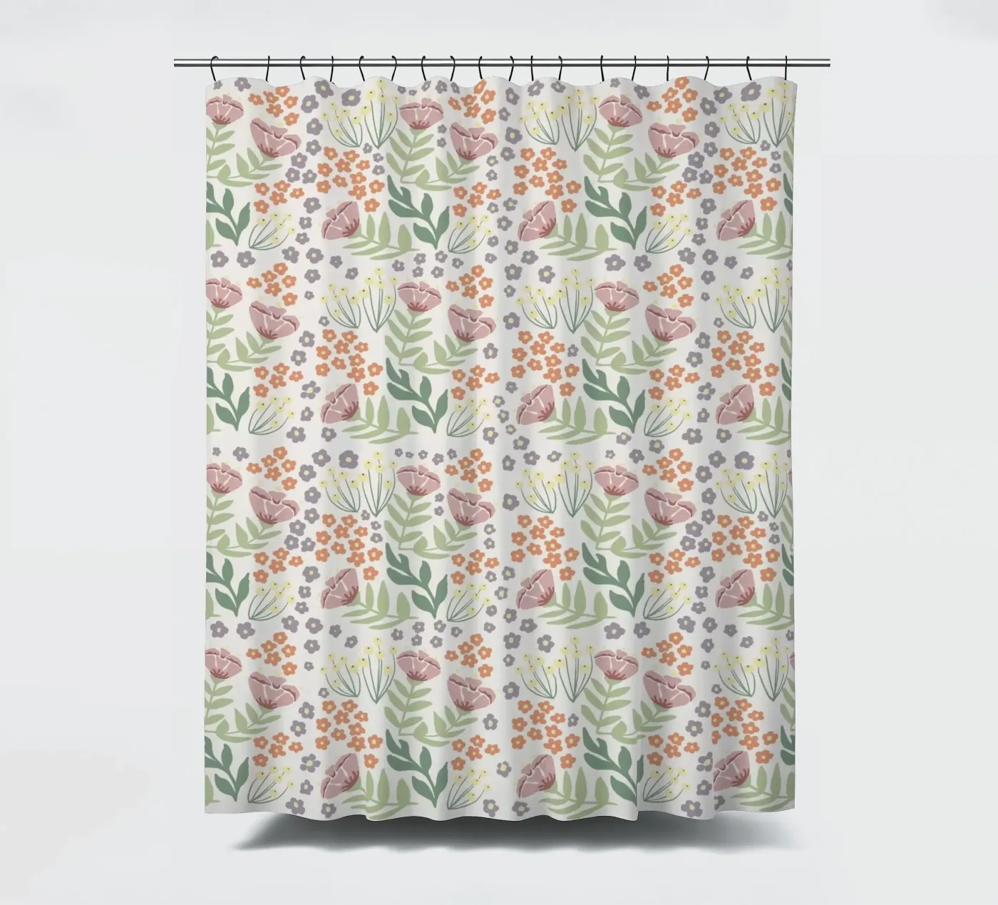 Blumenmuster Duschvorhang von AtelierTamtam