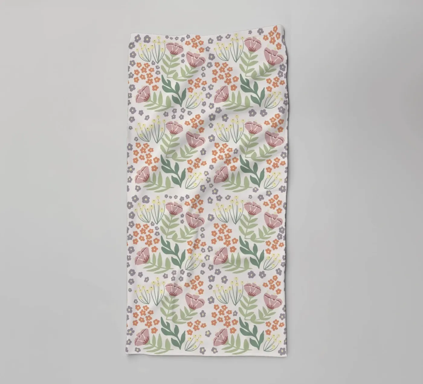 Blumenmuster badhanddoek van AtelierTamtam