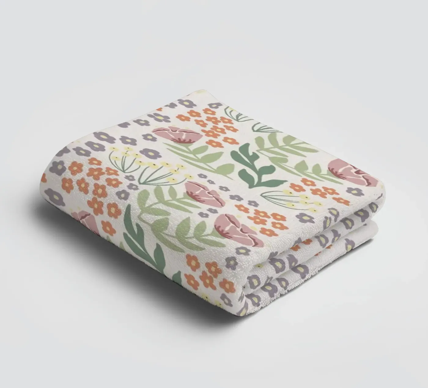 Blumenmuster badhanddoek van AtelierTamtam