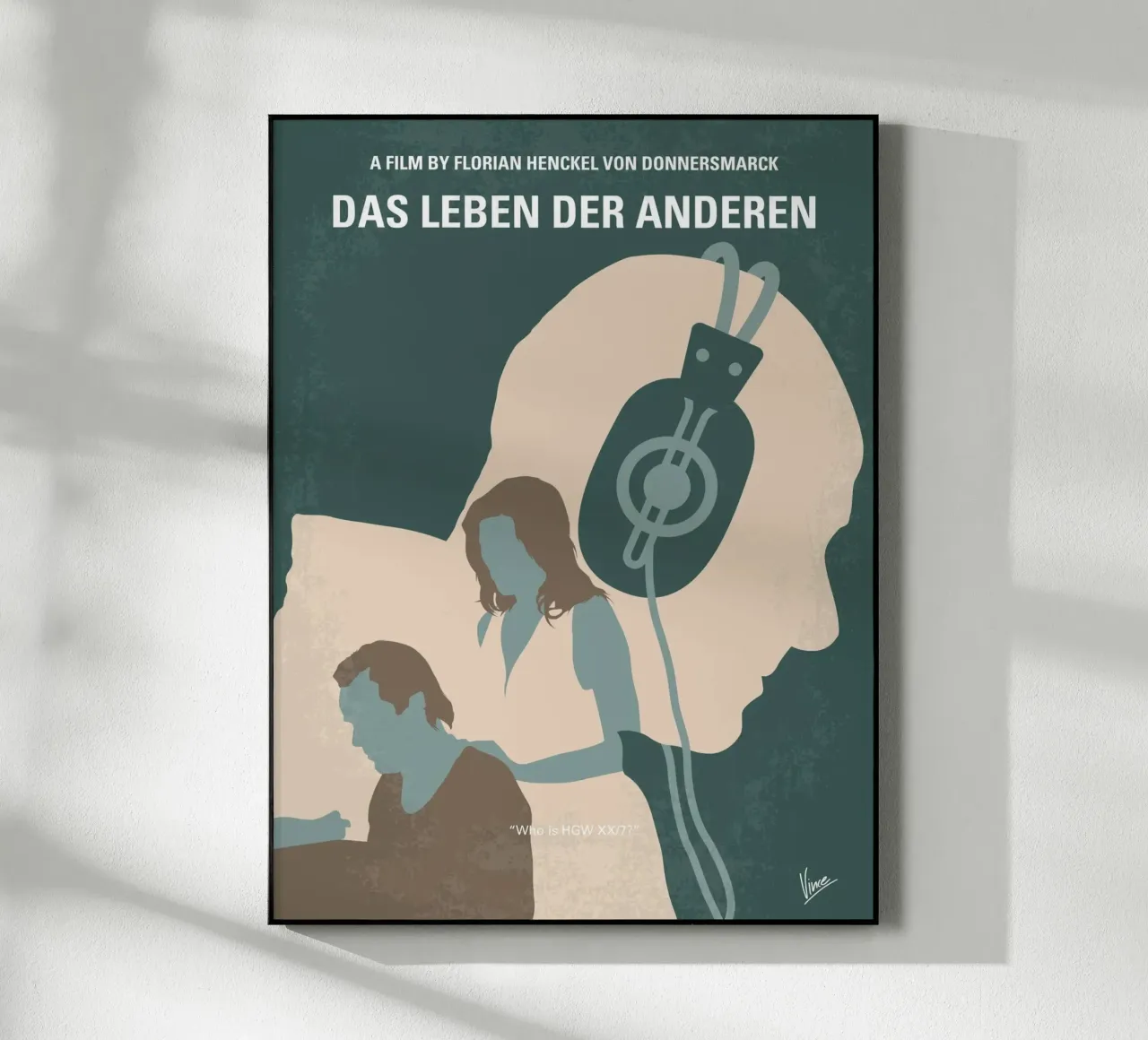 No918 My Das Leben der Anderen minimal movie poster plexiglass da Chungkong