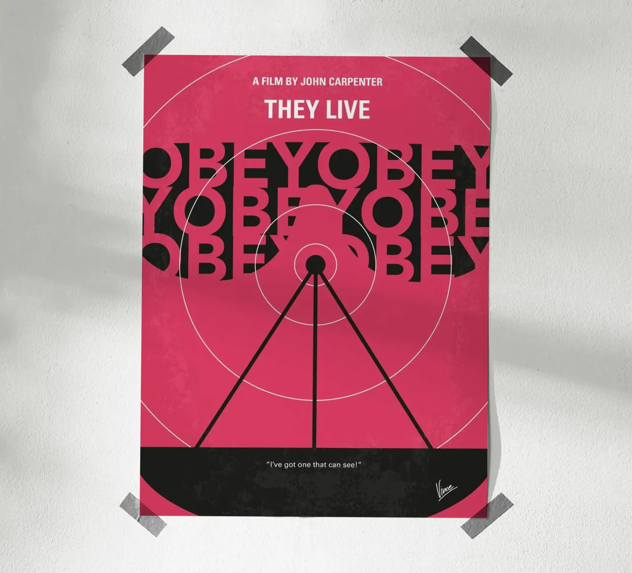 No919 My They Live minimal movie poster poster da Chungkong