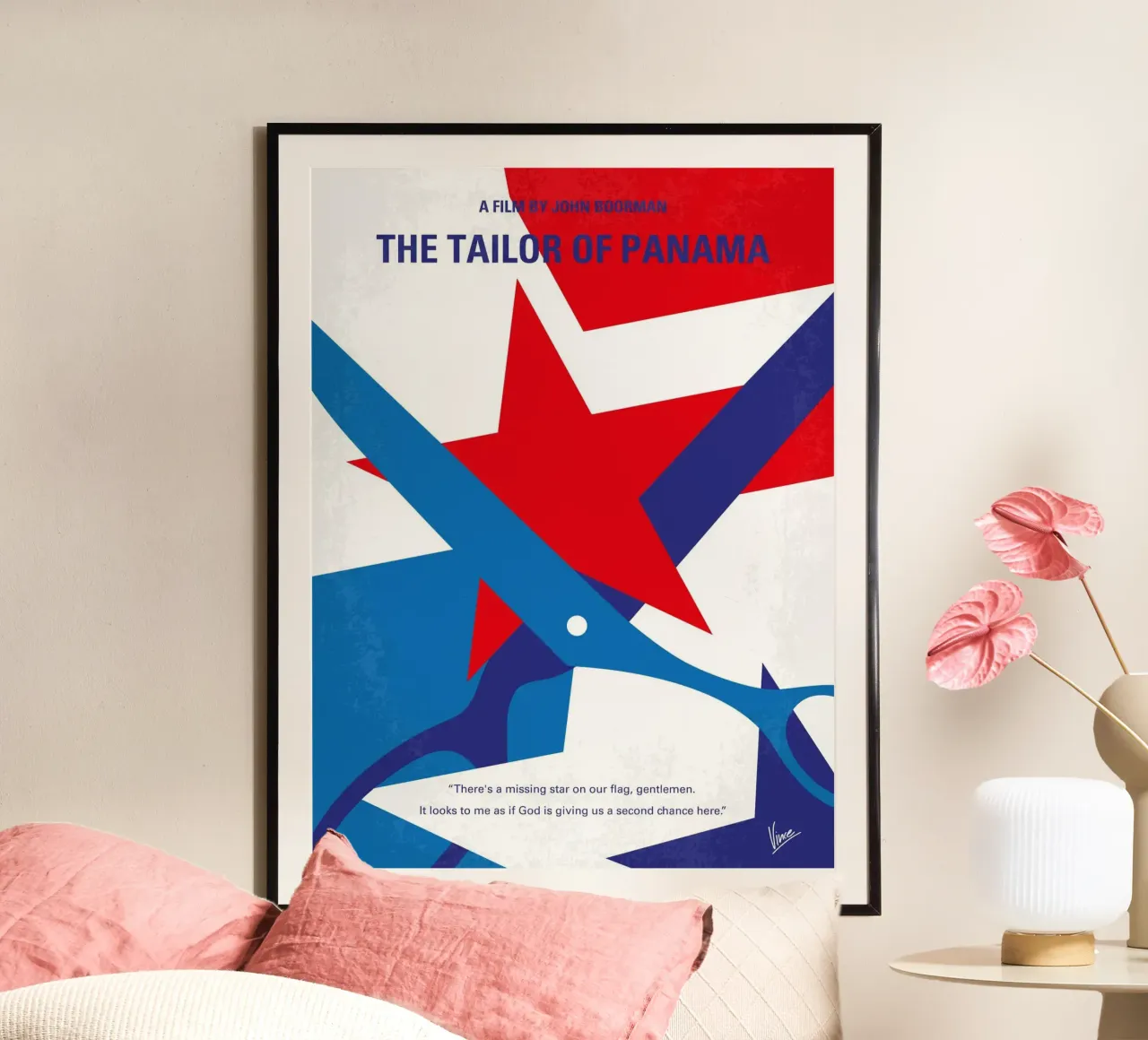 No923 My The Tailor of Panama minimal movie poster carta hahnemühle da Chungkong