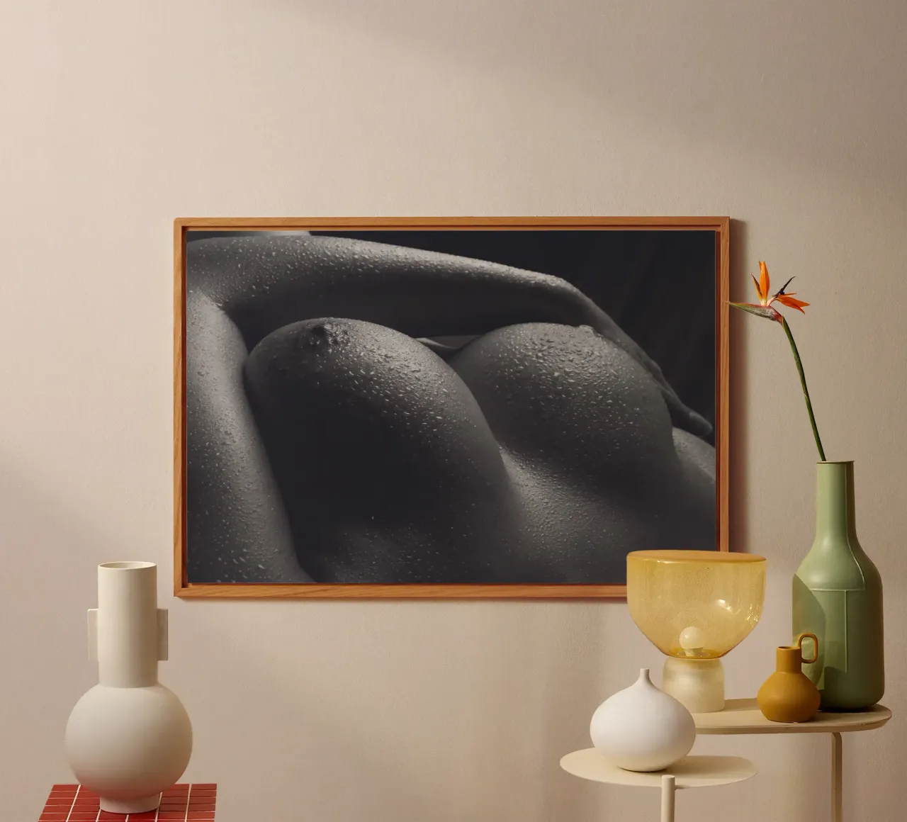 Breasts with Water alu-dibond by Dave Hare Photography