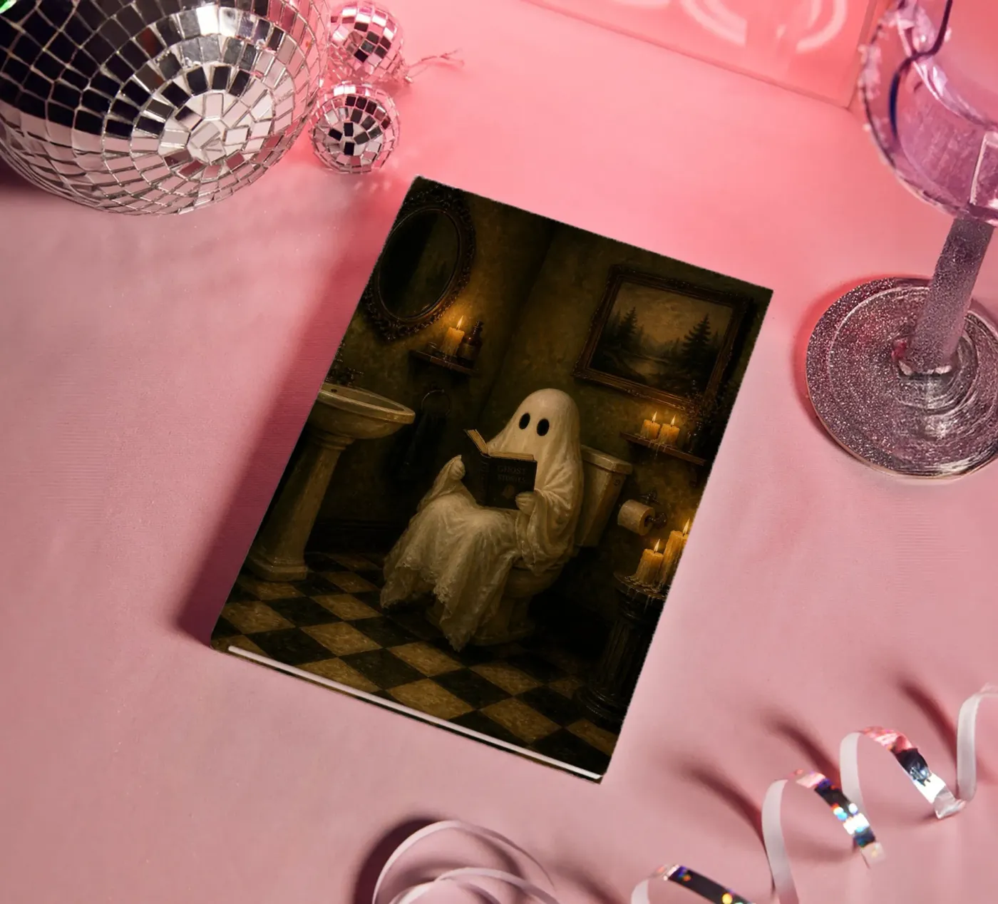 Bathroom Ghost notebook by Dayitakshara