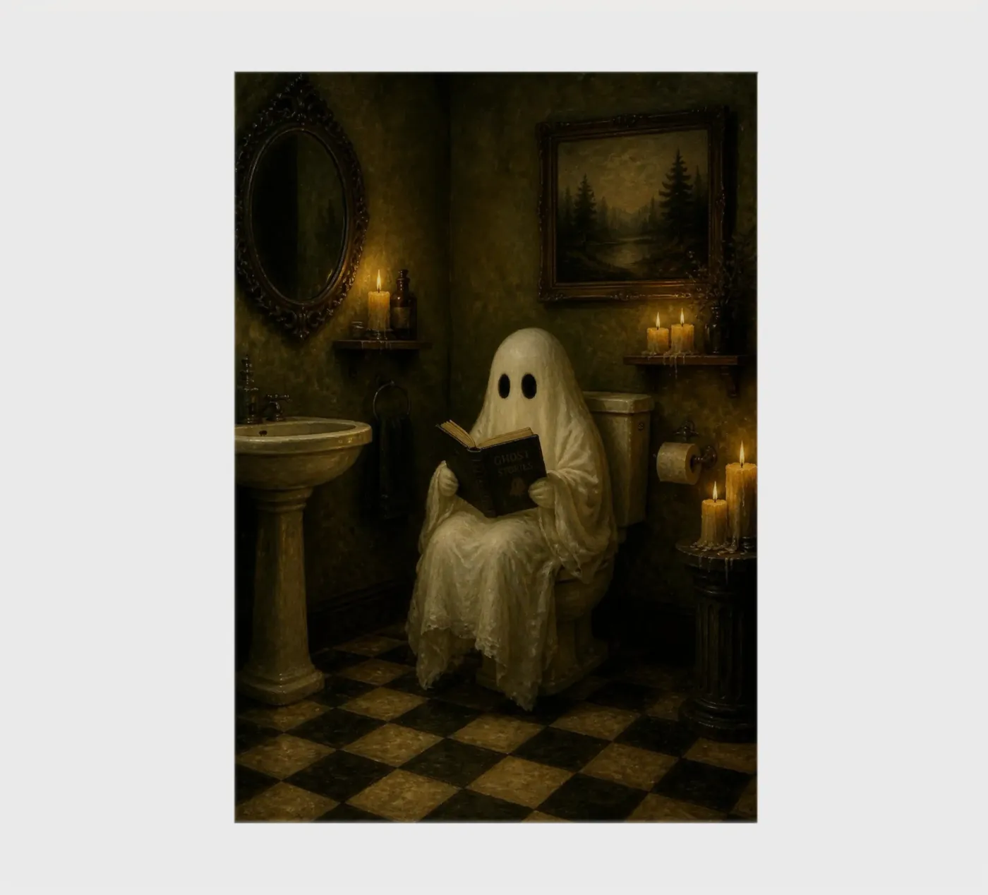 Bathroom Ghost notebook by Dayitakshara