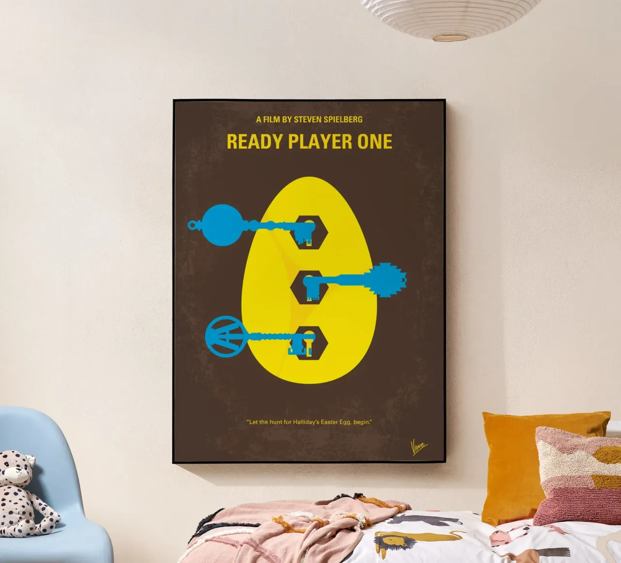 No929 My Ready Player One minimal movie poster plexiglass da Chungkong