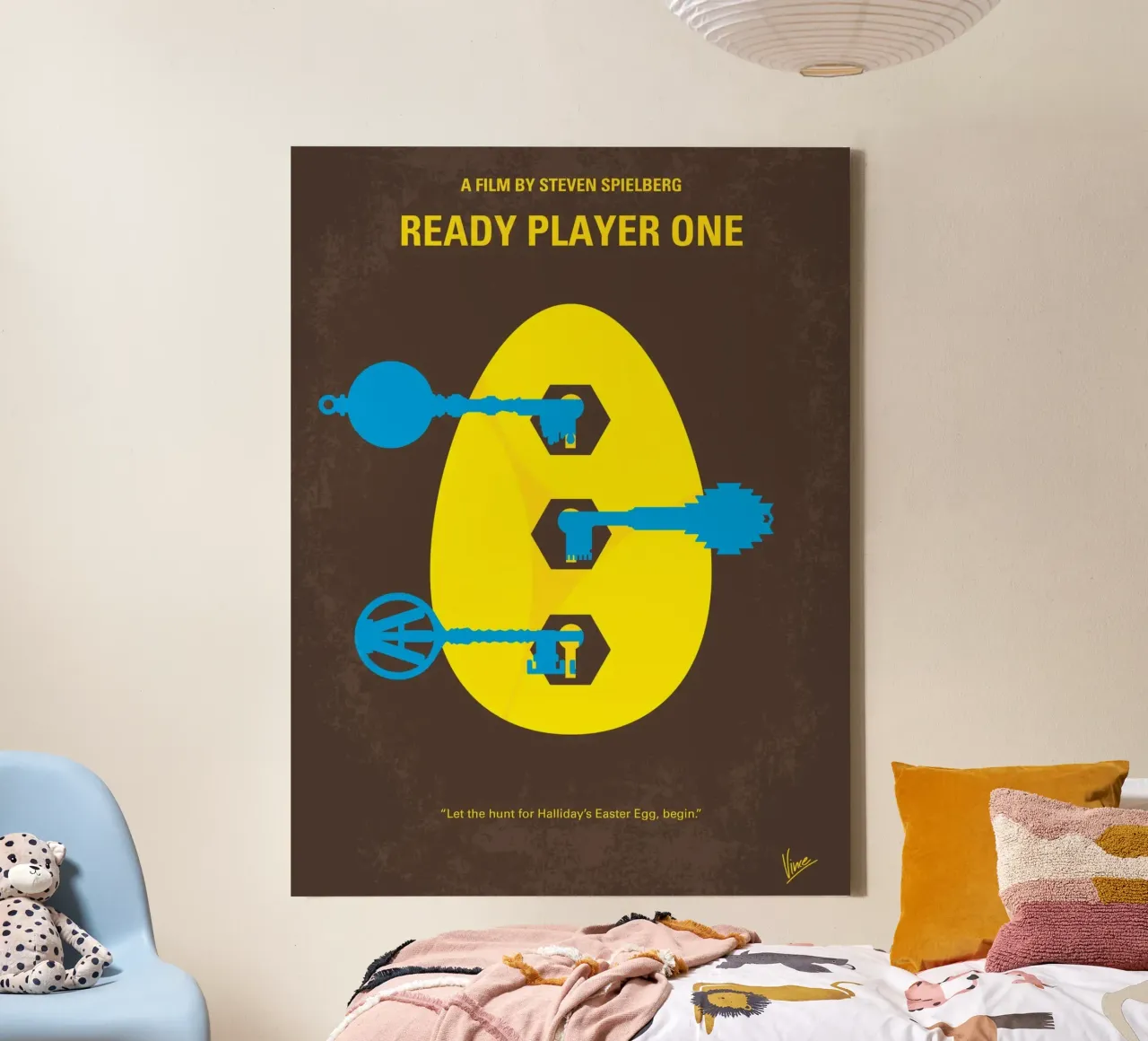 No929 My Ready Player One minimal movie poster tela da Chungkong