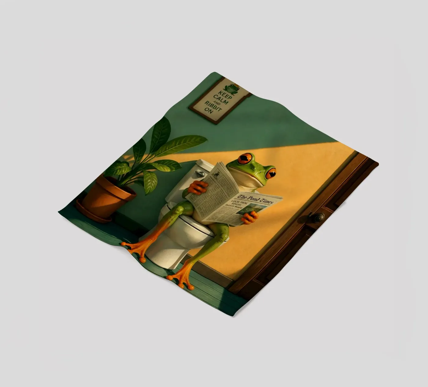 Reading Frog Fleecedecke von Dayitakshara