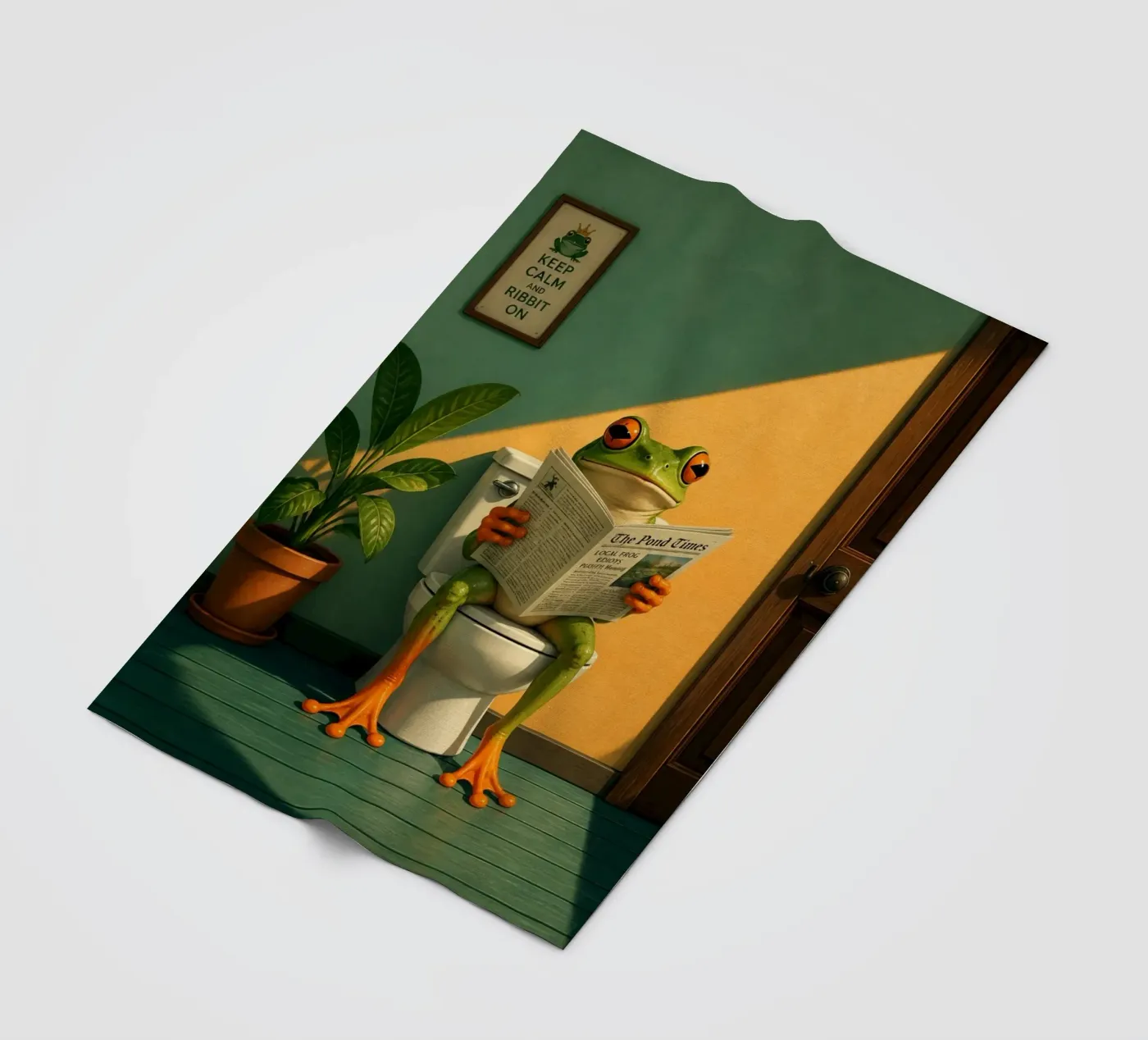Reading Frog Fleecedecke von Dayitakshara