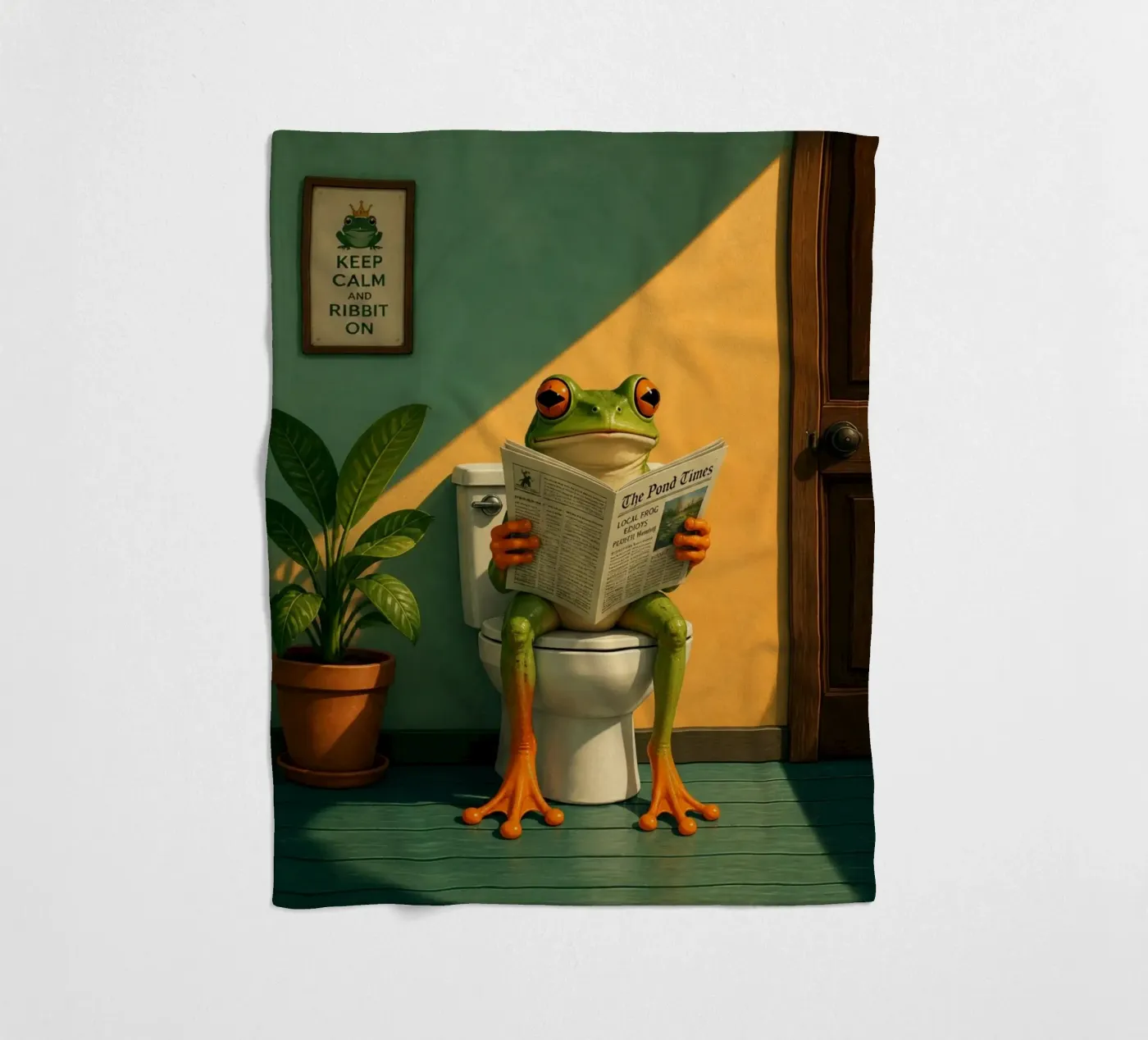 Reading Frog Fleecedecke von Dayitakshara