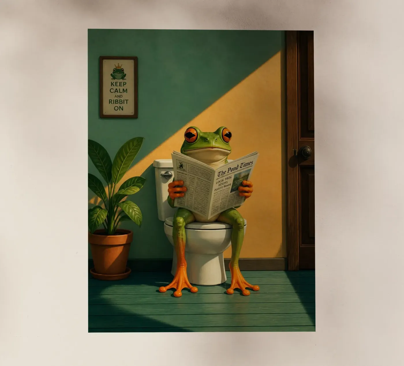 Reading Frog pellicola backlit da Dayitakshara