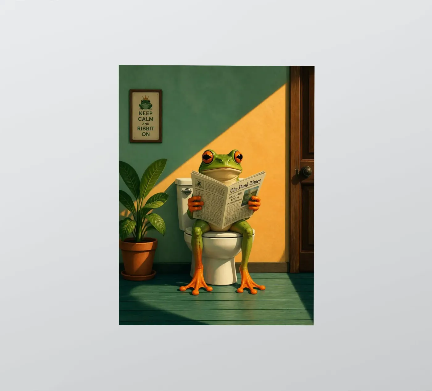 Reading Frog sticker by Dayitakshara